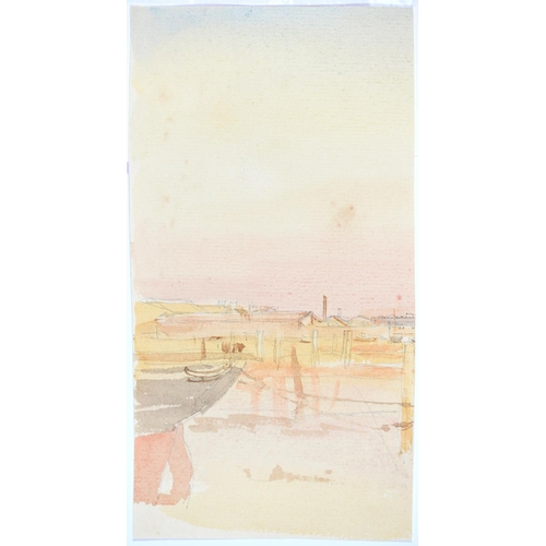 869 - Sir Walter Westleigh Russell CVO, RA (1867-1949) - The Harbour at Shoreham and Landscapes, three, wa... 