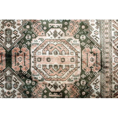 960 - A Caucasian style silky rug, 183cm x 138cm