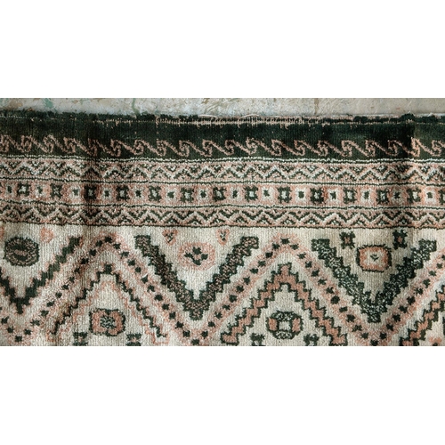 960 - A Caucasian style silky rug, 183cm x 138cm