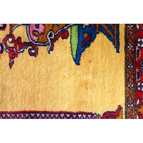 966 - An Indian prayer rug, 151cm x 96cm