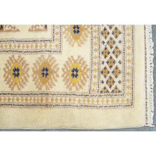 969 - Two Pakistan Bokhara rugs, 134cm x 80cm and 88cm x 63cm