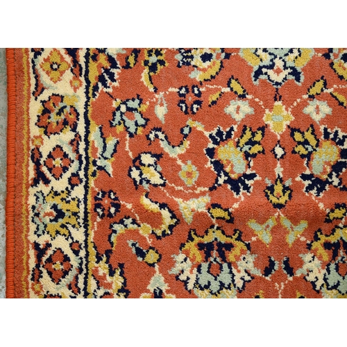 975 - A Qashqai rug, 188cm x 84cm and a Wilton rug, 120cm x 59cm