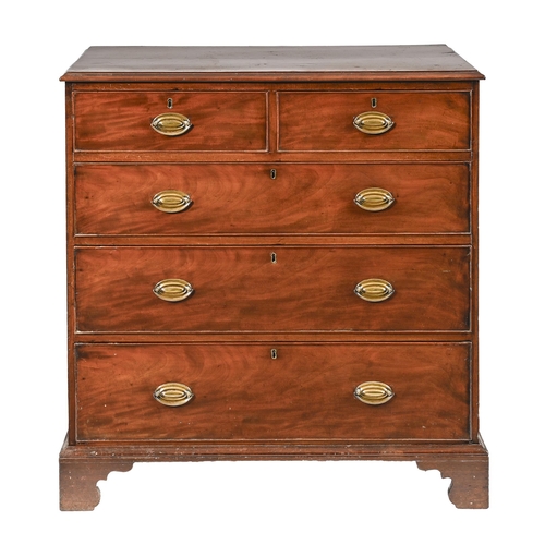 984 - A Victorian mahogany chest of drawers, 102cm h; 50 x 103cm