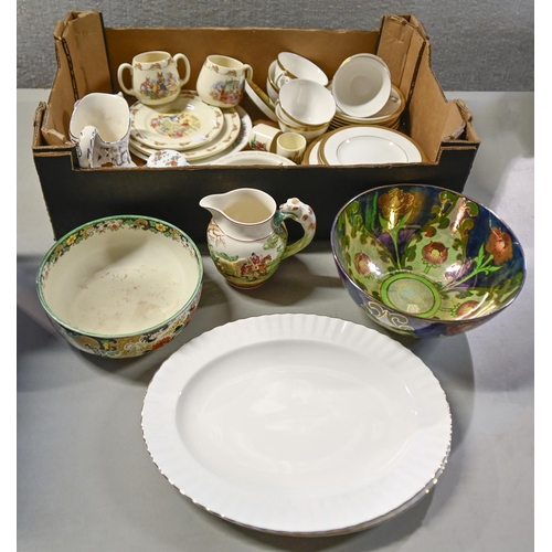 1097 - Miscellaneous ceramics, including Royal Doulton Royal Gold pattern part tea service, Wedgwood ginger... 