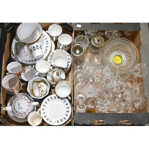 1100 - Miscellaneous ceramics and glassware, including a Richmond bone china tea and dinner service, cut gl... 