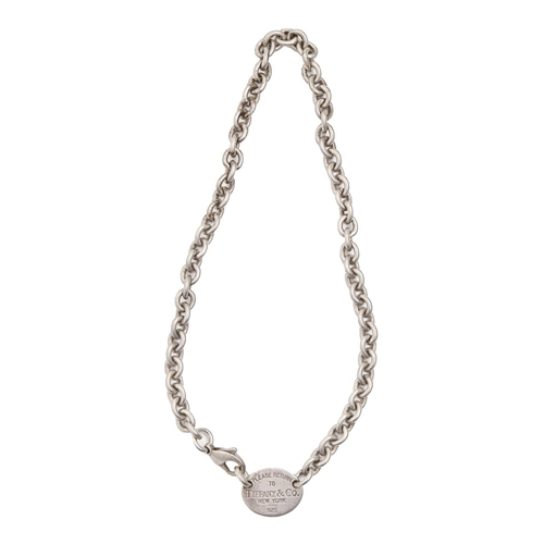 163 - Tiffany & Co. A silver necklace, 34cm l, maker's marks, 55g