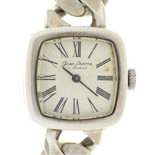 189 - A silver lady's bracelet watch, c1970, 17cm l