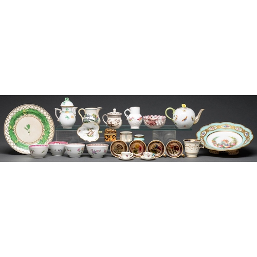 545 - Miscellaneous English and Continental pottery and porcelain, 19th c and later, to include an Herend ... 