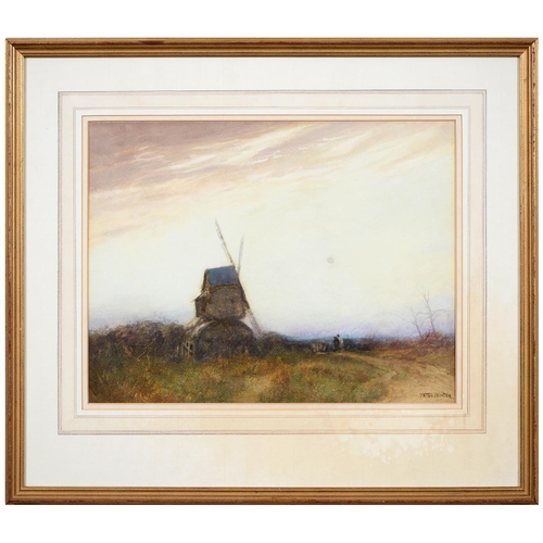 826 - William Tatton Winter RBA (1855-1928) - Eventide - the Mill, signed, titled to verso, 32 x 43cmProve... 