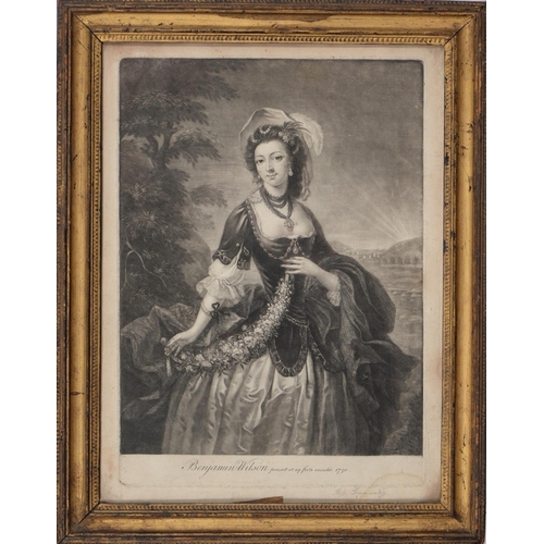 863 - Ireland. Benjamin Wilson (1721-1788) - Maria Coventry, Countess of Coventry (née Gunning), da... 