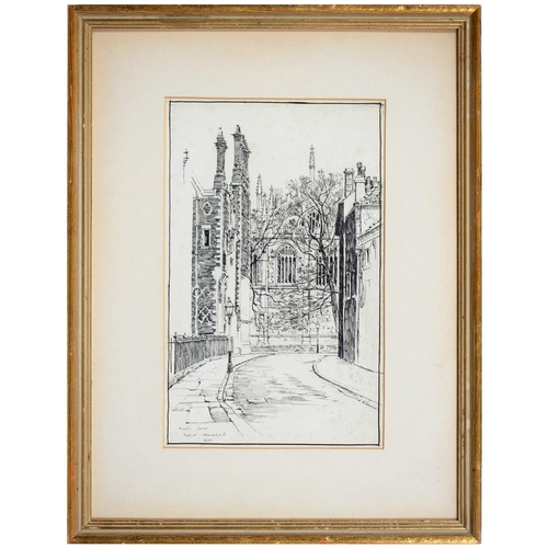 872 - Herbert Menzies Marshall RE, ROI, RWS (1841-1913) - Keate's Lane, Eton, signed, dated 1890 and inscr... 