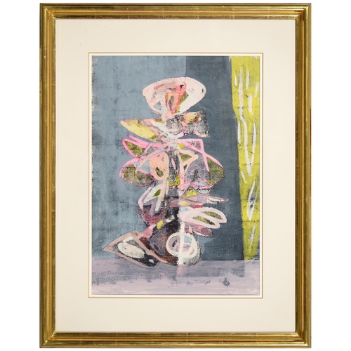 889 - William Gear RA (1915-1997) - Untitled, signed and dated '47, pencil, crayon, watercolour and gouach... 