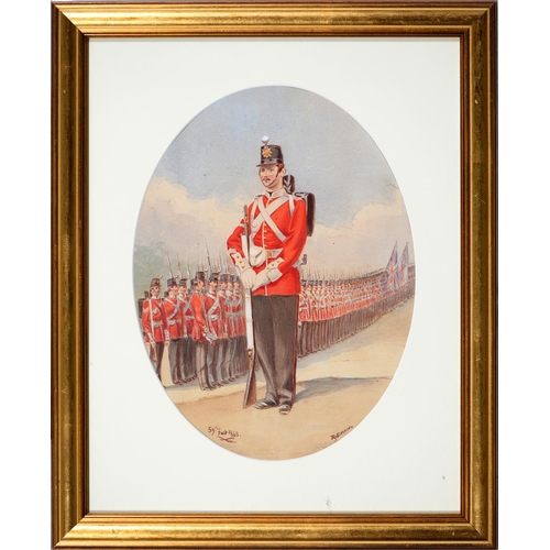 890 - Richard Simkin (1840-1926) – Uniforms of the British Army, four, all signed, three dated 1865, ’79 o... 