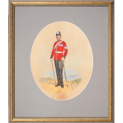 890 - Richard Simkin (1840-1926) – Uniforms of the British Army, four, all signed, three dated 1865, ’79 o... 