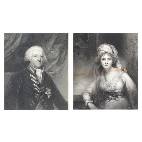 891 - Ireland. A pair of portrait engravings, c. 1810, Robert Mitchell Meadows (fl. 1780-1810) after Mary,... 