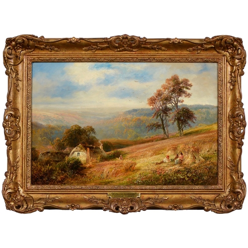 893 - George Turner (1841-1910) - A Devonshire Hillside, signed, signed again, dated 1873, inscribed with ... 