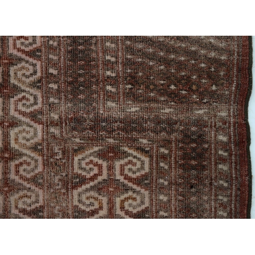 926 - Antique Afghan yomut turkmen prayer rug, 105 x 84cm