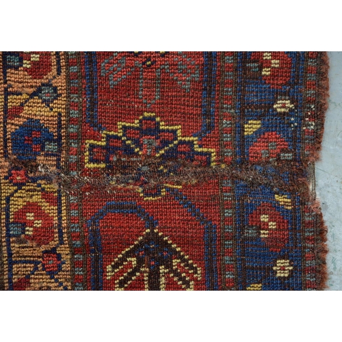 930 - Antique Khamseh tribal rug, 263 x 140cm