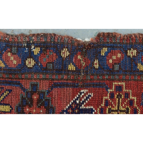 930 - Antique Khamseh tribal rug, 263 x 140cm