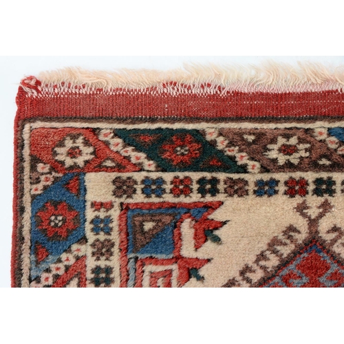 932 - Turkish Dosemealti rug and Persian Karaja mat, 130 x 74cm and 140 x 49cm (2)