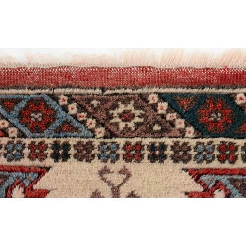 932 - Turkish Dosemealti rug and Persian Karaja mat, 130 x 74cm and 140 x 49cm (2)