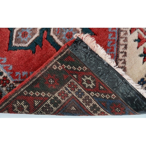 932 - Turkish Dosemealti rug and Persian Karaja mat, 130 x 74cm and 140 x 49cm (2)