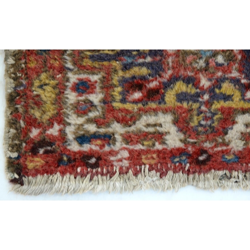 932 - Turkish Dosemealti rug and Persian Karaja mat, 130 x 74cm and 140 x 49cm (2)