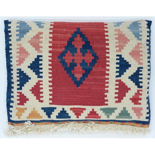 935 - A quantity of cushions and cushion covers, small kilim, etc (14)