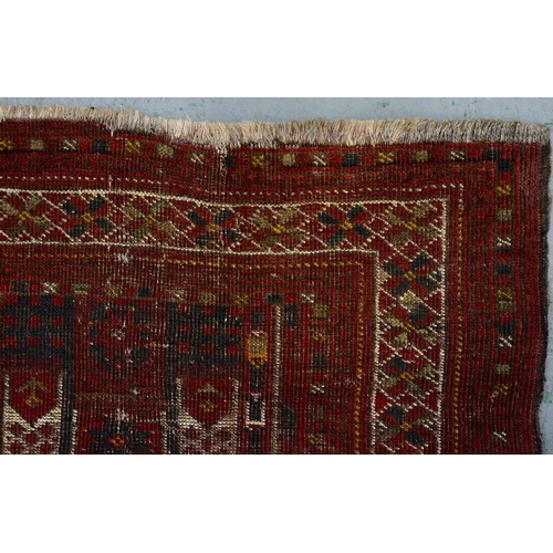 938 - Vintage Turkish flatweave and antique Afghan pictorial rug, 170 x 90cm and 104 x 75cm... 