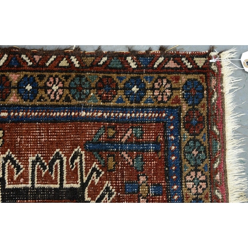 942 - Two rugs, 76 x 130cm and 109 x 106cm