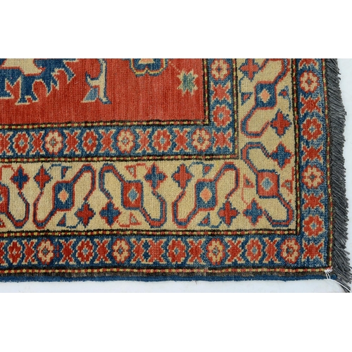 951 - An Afghan Kargai Chobi veg dyed rug, 143 x 96cm