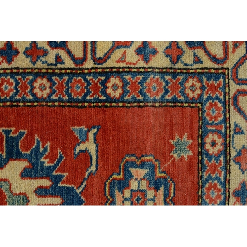 951 - An Afghan Kargai Chobi veg dyed rug, 143 x 96cm