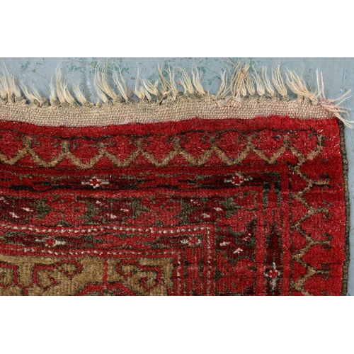 954 - Afghan Kizil Ayak prayer rug and Afghan Jam Minaret rug, 114 x 75cm and 143 x 100cm (2)... 