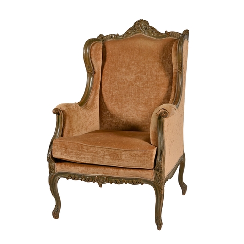 994 - A French giltwood armchair, late 19th / 20th c, in Transitional style