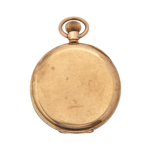 120 - A 9ct gold keyless lever watch, E S Poyser & Sons Ltd Nottingham, gold cuvette, 46mm diam, impor... 