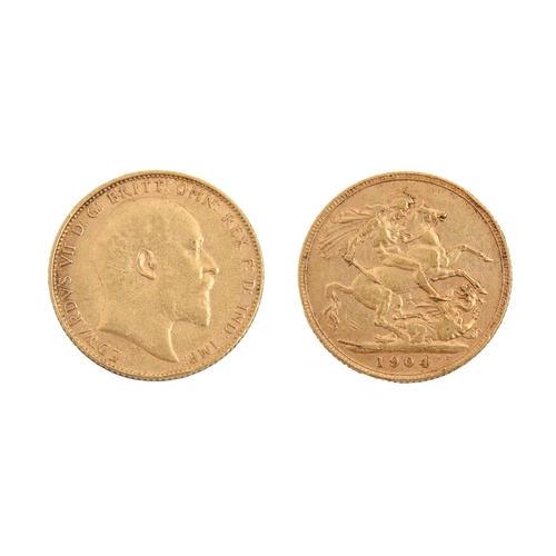 160 - Gold Coin. Sovereign 1904