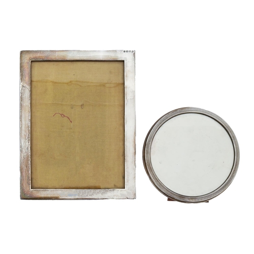 321 - A George V silver photograph frame, with plain mount, 24 x 18.5cm, by the Boots Pure Drug Co, Birmin... 