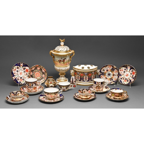 443 - Miscellaneous Crown Derby and Royal Crown Derby Imari and Japan pattern teaware, early 20th c and la... 