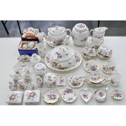 466 - An extensive collection of Royal Crown Derby Posies pattern tea and ornamental ware, printed mark... 