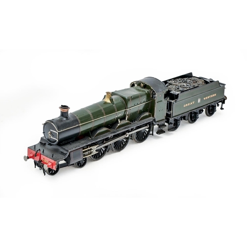 611 - A 7mm finescale model of the GWR Saint Class 4-6-0 locomotive and tender No 2923 'Saint George', bui... 