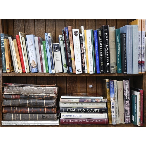 720 - Books. Four shelves of general stock, 20th c, including five unexamined Country Life folios, c. 1900... 