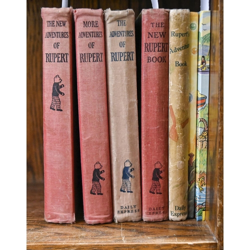 732 - Children's Books. Seven Rupert Annuals, including the first, The New Adventures of Rupert, 1936, at ... 