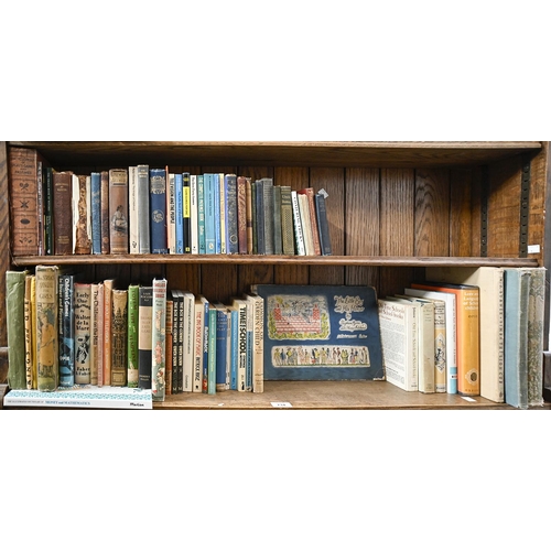 734 - Books. Two shelves of antiquarian and general stock, late 19th c and later, including children's, an... 