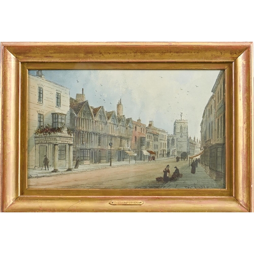 758 - Paul Braddon (1864-1938) - The Shakespeare Hotel Stratford-on-Avon, signed, watercolour, 32.5 x 54cm... 