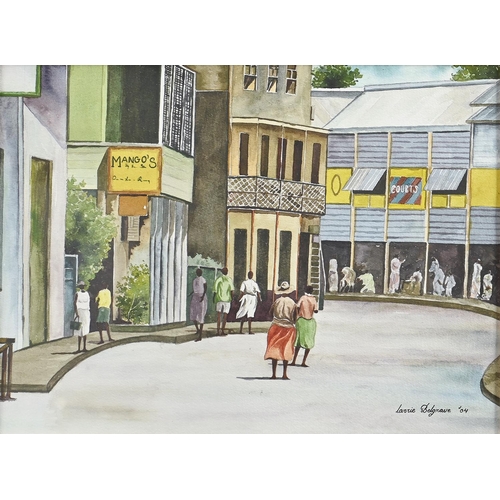 765 - Lawrie Belgrave (20th / 21st c) - Caribbean Island Life, three, all signed and dated '04, watercolou... 