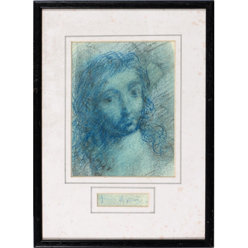 848 - J.A. Hooper, late 20th c - Portrait of a Lady, head-and-shoulders length, signed, mixed media on pap... 