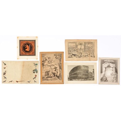 850 - A folio of Old Master and other prints, 18th c and later, including George Vertue FSA (1684-175... 