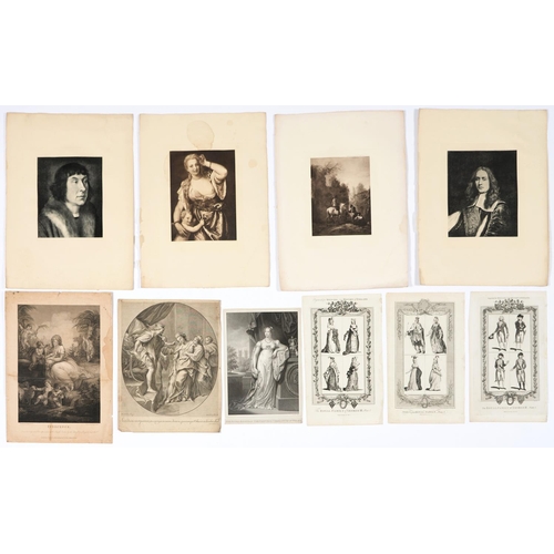 850 - A folio of Old Master and other prints, 18th c and later, including George Vertue FSA (1684-175... 