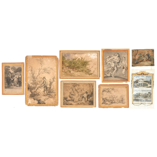 850 - A folio of Old Master and other prints, 18th c and later, including George Vertue FSA (1684-175... 