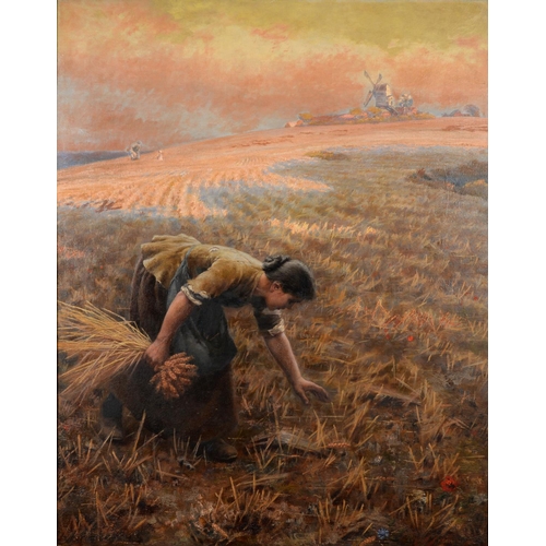 905 - Arthur Foord Hughes (1856-1934) - Gleaning, signed, oil on canvas, 152 x 122cm  Provenance: Anon sal... 